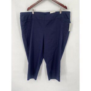 CROFT & BARROW THE EFFORTLESS STRETCH CAPRI MID RISE 24W NWT